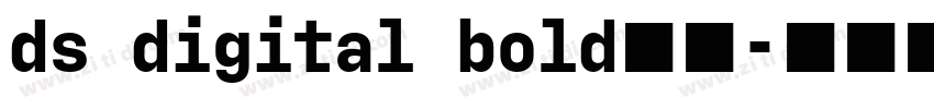 ds digital bold字体字体转换